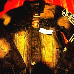 Men small brand new jean jacket